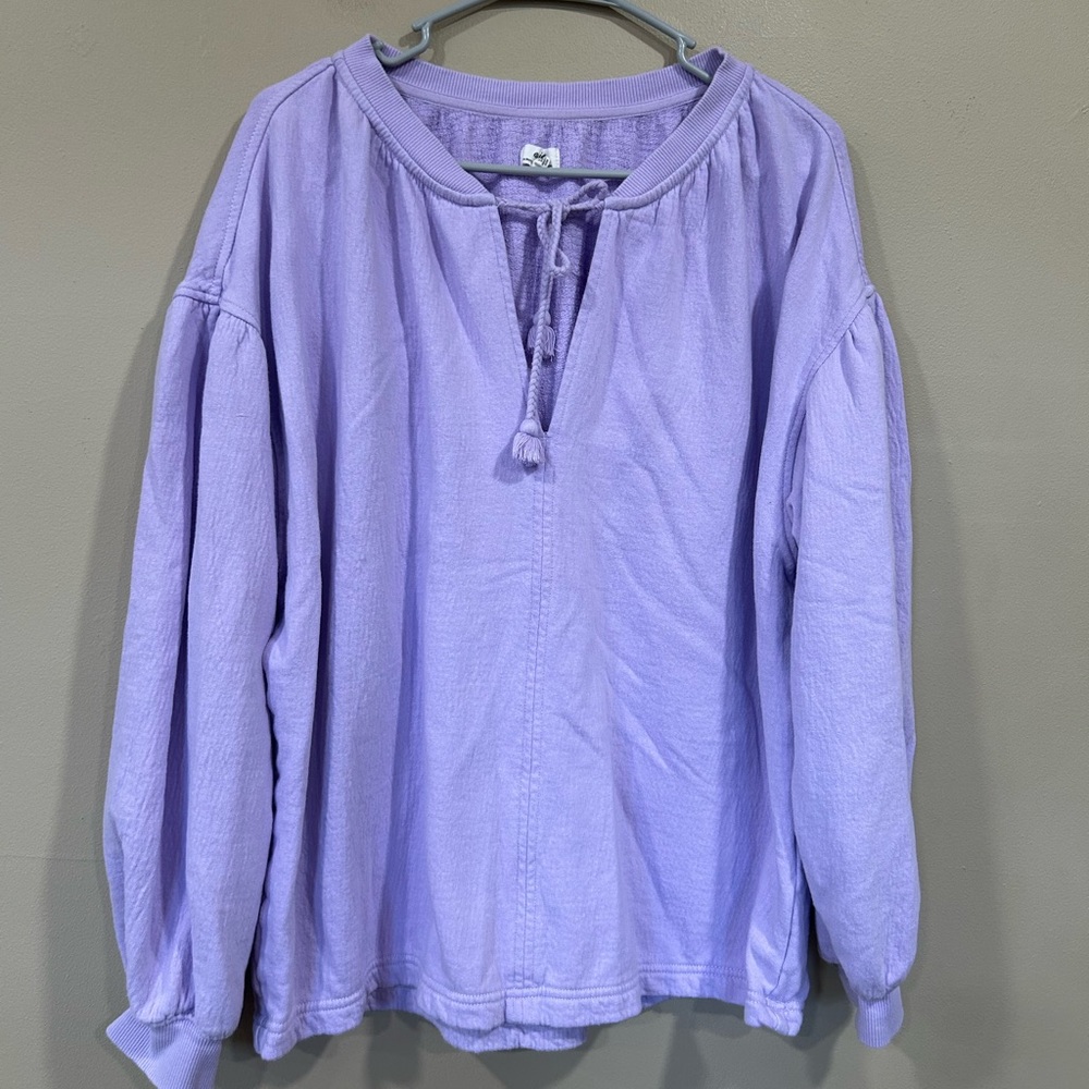 Aerie Womens Lavender Long-Sleeve Pullover Sweater Size Small